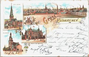 Germany Gruss aus Euskirchen Vintage Litho Postcard 03.59