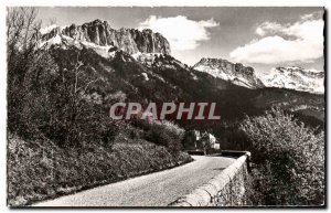 Old Postcard Menthon SAint Bernard Route du Col de Bluffy the castle teeth La...