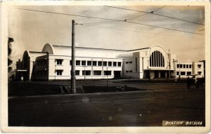 PC RAILWAY BATAVIA STATION REAL PHOTO INDONESIA (a37671)