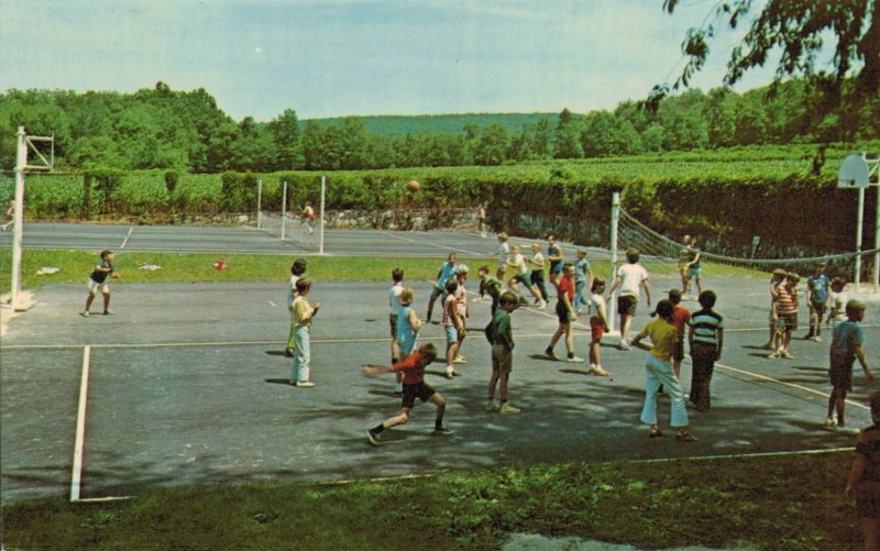 Volleyball Basketcall Recreation Area Camp Nawakwwa in Arendtsville, PA Postcard