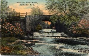 Allens Creek Bridge - Rochester, New York - pm 1916 - DB