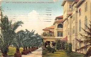 Redlands California~Hotel Casa Loma (South Front)~Row of Palms~1913 Postcard