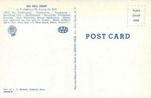 MS, Biloxi, Mississippi, Sea Gull Court, 1950s Cars, Dexter Press No. 10035-B