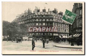 Paris Old Postcard Grand Hotel du Louvre