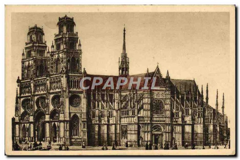 Old Postcard Orleans Holy Cross Cathedral