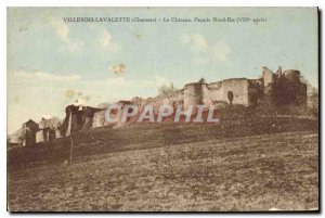 Postcard Old Villebois-Lavalette (Charente) Chateau Facade North East (eighth...