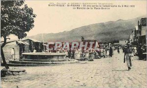 Old Postcard Martinique st pierre 20 years after the catasrtophe of 9 May 180...