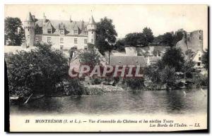 Postcard View of Old Montresor castle Ensemble and the old Tours The Banks of...