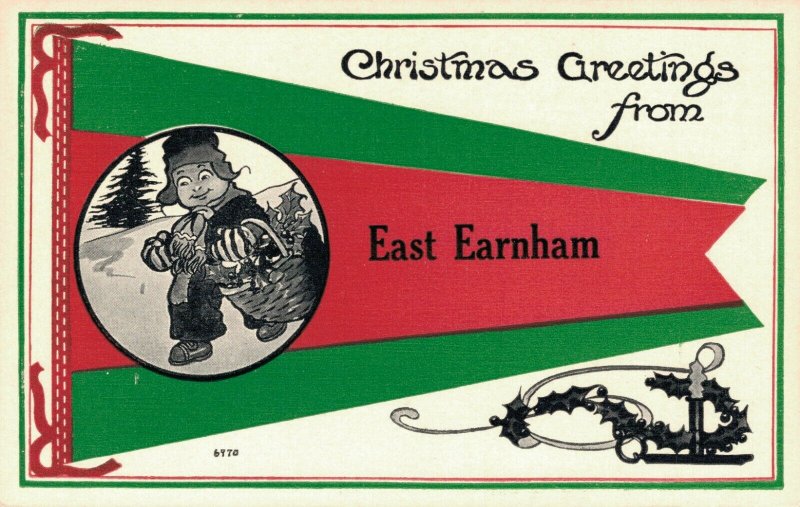 Christmas Greeting From East Earnham Postcard 03.08