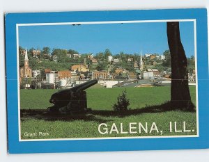 Postcard View from Grant Park Galena Illinois USA