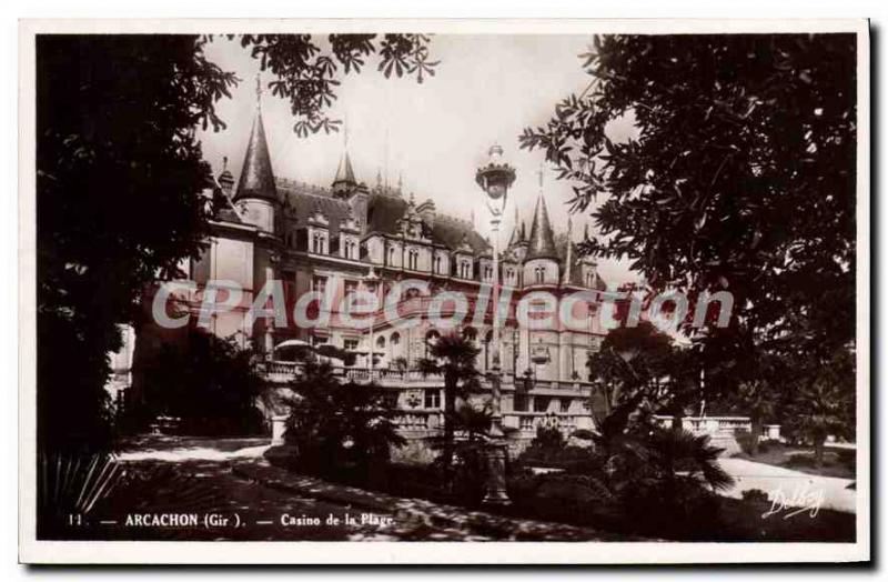 Postcard Old Casino Arcachon The Beach