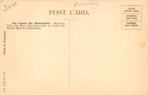 In The Philippines On Board The Manchuria View Postcard Backing 