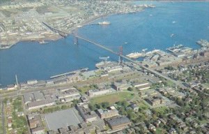 Air View Angus L Macdonald Bridge Nova Scotia Canada