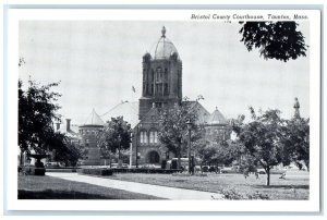 c1940 Bristol County Courthouse Exterior Building Taunton Massachusetts Postcard