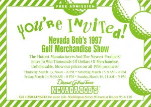 Nevada Bobs 1997 Golf Merchandise Show, You Are Invited  