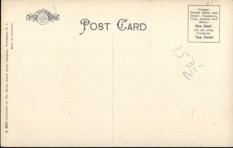 Narragansett Bay RI Plum Beach Lighthouse c1910 Unused Postcard