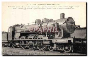 Postcard Old Train Locomotive Machine 231036