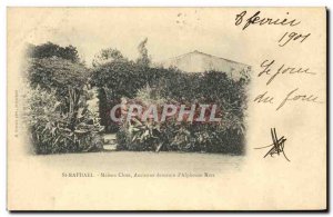 Postcard Old Woman Nude erotic St Raphael Old house remains close to & # 39Al...