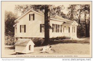 Michigan Dearborn Stephen Foster House At Greenfield Village Real Photo