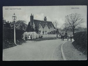 London Bexley CRAYFORD Old Cottages c1905 DUPLEX POSTMARK WC23 Shooter's Hill
