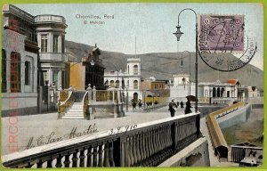 af2279 - PERU  -  Vintage Postcard - Chorrillos - El Malecon - 1910