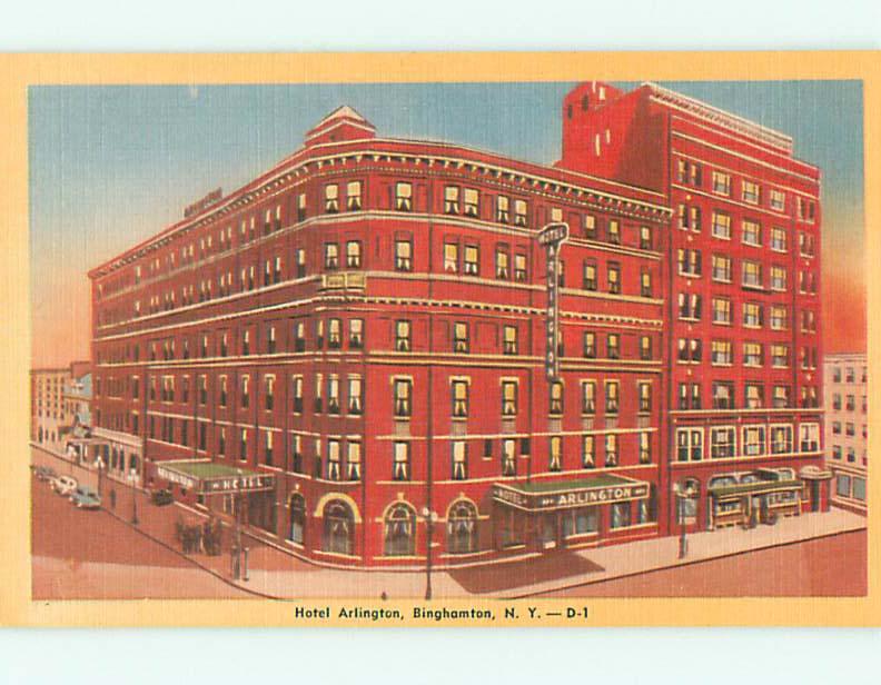 Unused Linen ARLINGTON HOTEL Binghamton New York NY u8192