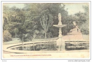 The Fountain In Public Gardens, Capetown, South Africa, PU-1912