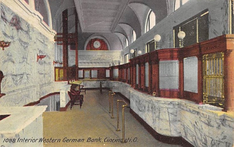 Interior, Western German Bank Cincinnati, Ohio OH