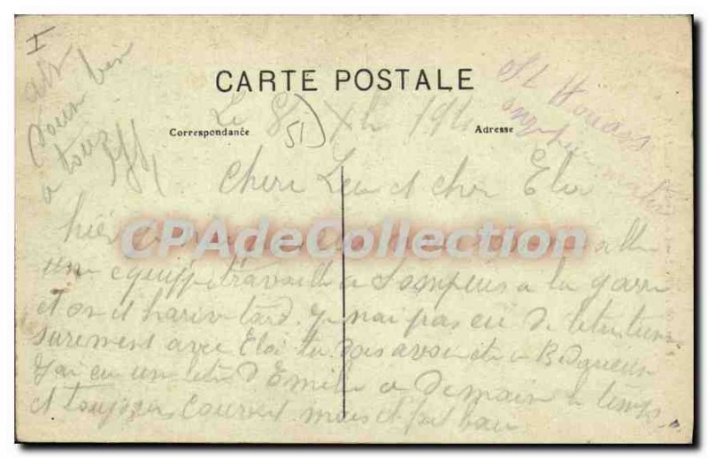 Postcard Ancient Monument Vitry Le Francois Du Colonel Moll