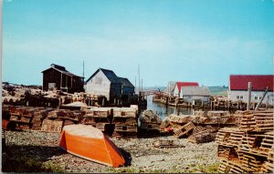 Sandford Yarmouth County NS Nova Scotia Fishing Region Unused Postcard H15