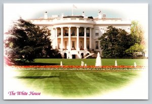 The White House Building View Washington D.C. Vintage Unposted Postcard