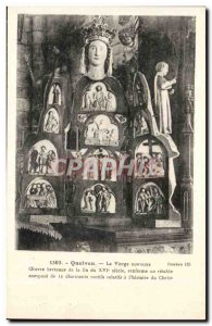 Quelven Old Postcard Virgin opens Breton Work of the late 15th 12 grounds rel...