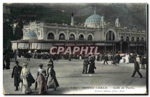 Old Postcard Monte Carlo Cafe de Paris