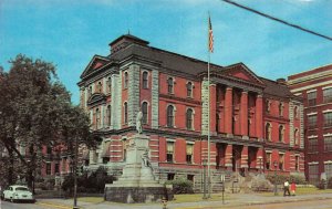 WHEELING, WV West Virginia  CITY BUILDING~Demolished & CIVIL WAR STATUE~Moved