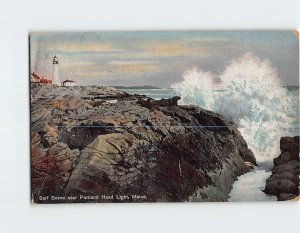 Postcard Surf Scene, Maine