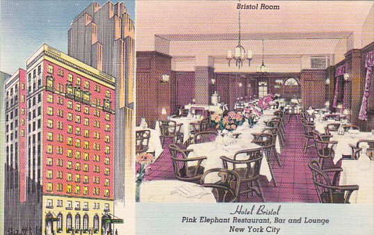 Hotel Bristol Pink Elephant Restaurant Bar and Lounge New York City