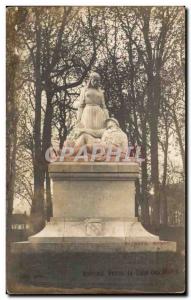 Old Postcard Goms statue died for their country Militaria