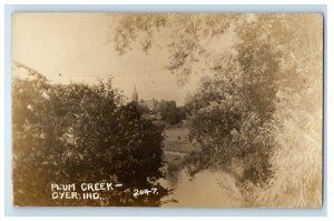 c1910's Plum Creek View Dyer Indiana IN RPPC Photo Posted Antique Postcard