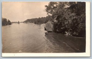 RPPC  Scenic River   Real Photo  Postcard  c1910