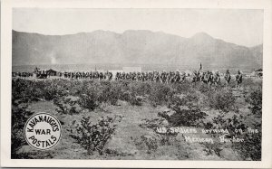 Kavanaugh's War Postals US Soldiers Arriving Mexican Border Litho Postcard G78