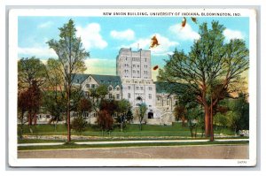 New Union Building University of Indiana Bloomington IN UNP WB Postcard S12