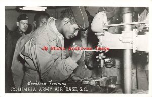 Black Americana, RPPC, World War II, Columbia Army Air Base Machinist Training