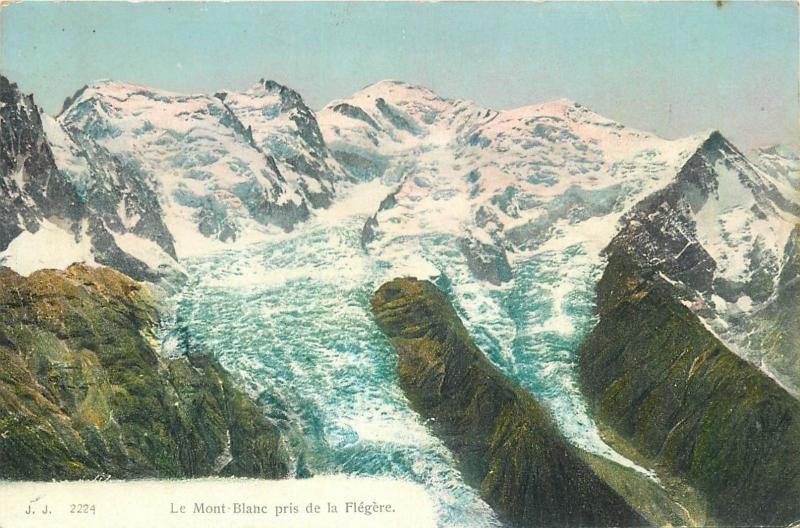 Le Mont Blanc pris de la flegere glacier 