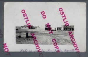 Neville SK CANADA RPPC 1912 TOWN BEING BUILT MAIN STREET nr Swift Current