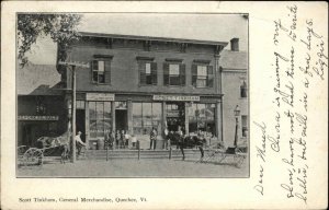 Quechee Vermont VT Scott Tinkham General Store c1905 Postcard