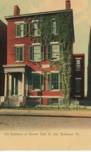 Postcard  Antique View of General Robert E. Lee's Old Residence, Richmond, VA.