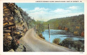 Lincoln Highway Along Juniata River Everett, Pennsylvania USA