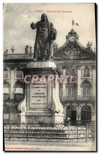 Old Postcard Nancy Statue of King Stanislas