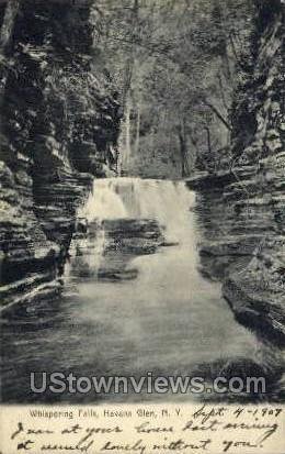 Whispering Falls in Havana Glen, New York