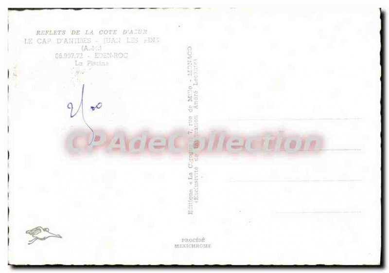 Modern Postcard Juan Les Pins Eden Roc's pool